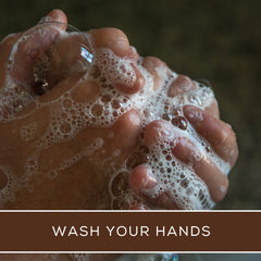 Wash your hands with handmade soap
